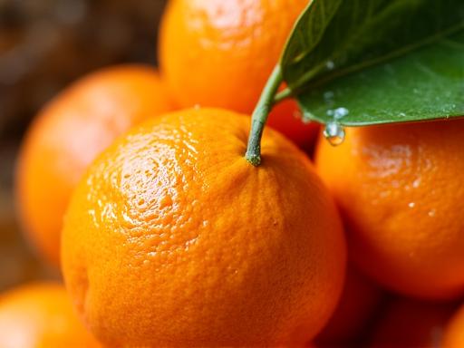 Detailaufnahme Bio-Orangen